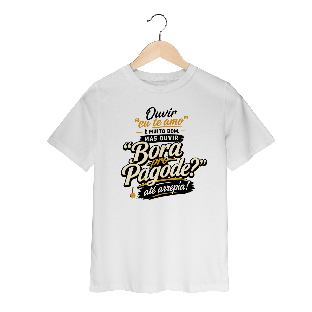 Nome do produto: Camiseta Infantil Bora pro Pagode