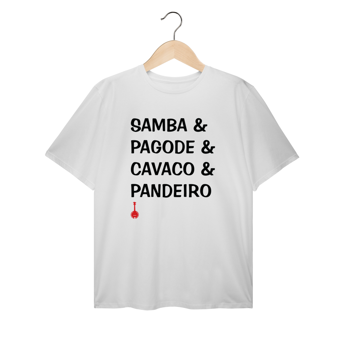 Camiseta Plus Size Samba & Pagode & Cavaco & Pandeiro