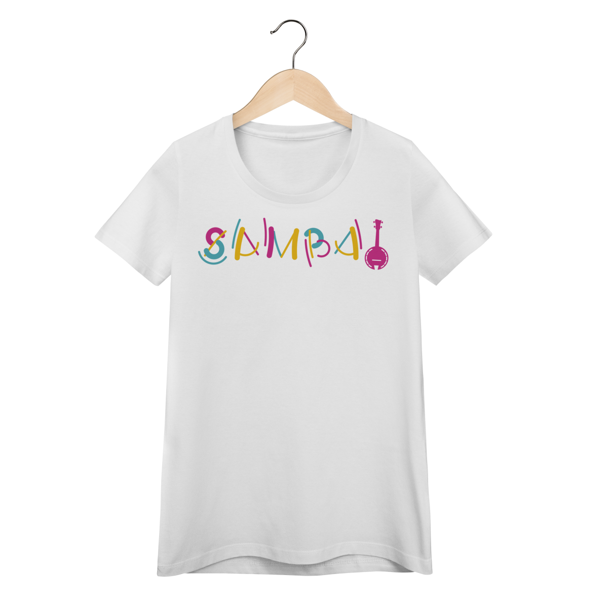 Nome do produto: Camiseta Feminina Baby Look Samba