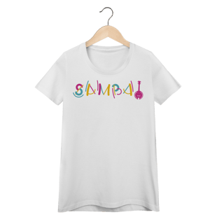 Camiseta Feminina Baby Look Samba