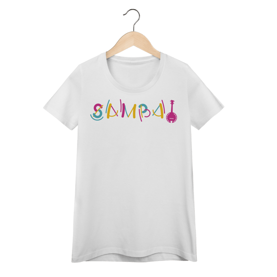 Camiseta Feminina Baby Look Samba