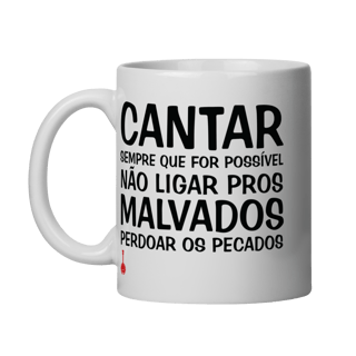 Caneca Cantar Sempre Que For Possível