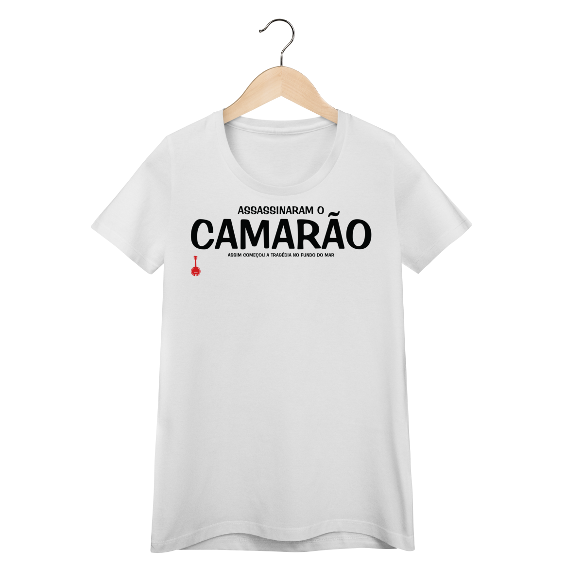 Nome do produto: Camiseta Feminina Baby Look Assassinaram o Camarão