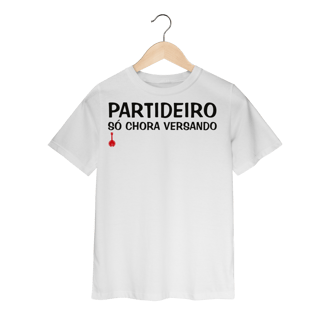 Nome do produto Camiseta Infantil Partideiro Só Chora Versando