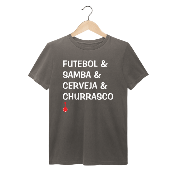 Camiseta Futebol e Samba e Cerveja e Churrasco - Estonada