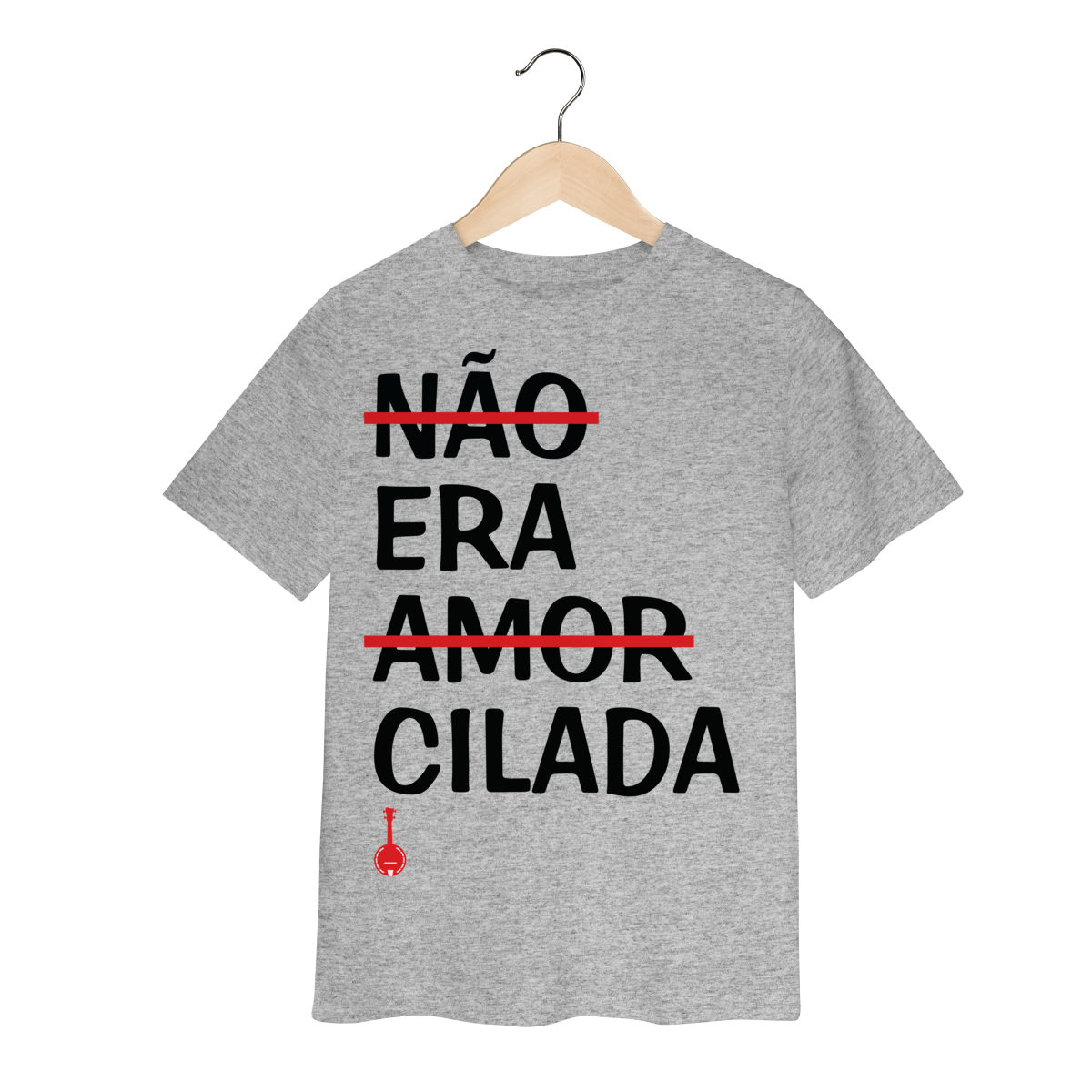 Camiseta Infantil Não Era Amor, Era Cilada