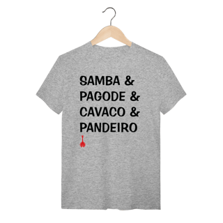 Nome do produto Camiseta Samba e Pagode e Cavaco e Pandeiro