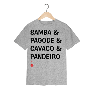 Nome do produto Camiseta Infantil Samba e Pagode e Cavaco e Pandeiro