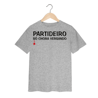 Nome do produto Camiseta Infantil Partideiro Só Chora Versando