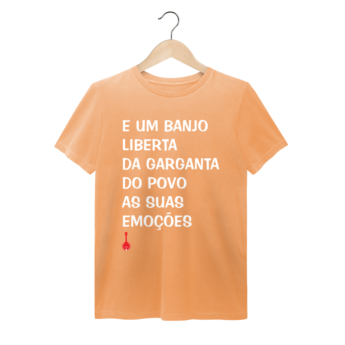 Nome do produto: Camiseta Um Banjo Liberta - Estonada