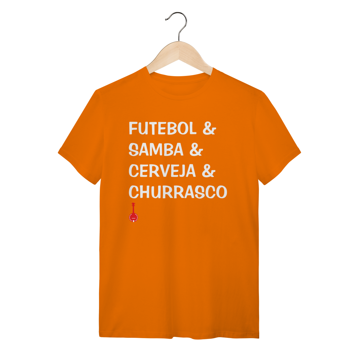 Nome do produto: Camiseta Futebol e Samba e Cerveja e Churrasco