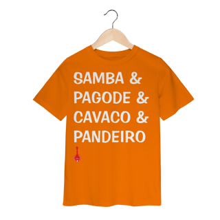 Nome do produto Camiseta Infantil Samba e Pagode e Cavaco e Pandeiro