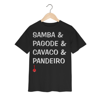Nome do produto Camiseta Infantil Samba e Pagode e Cavaco e Pandeiro