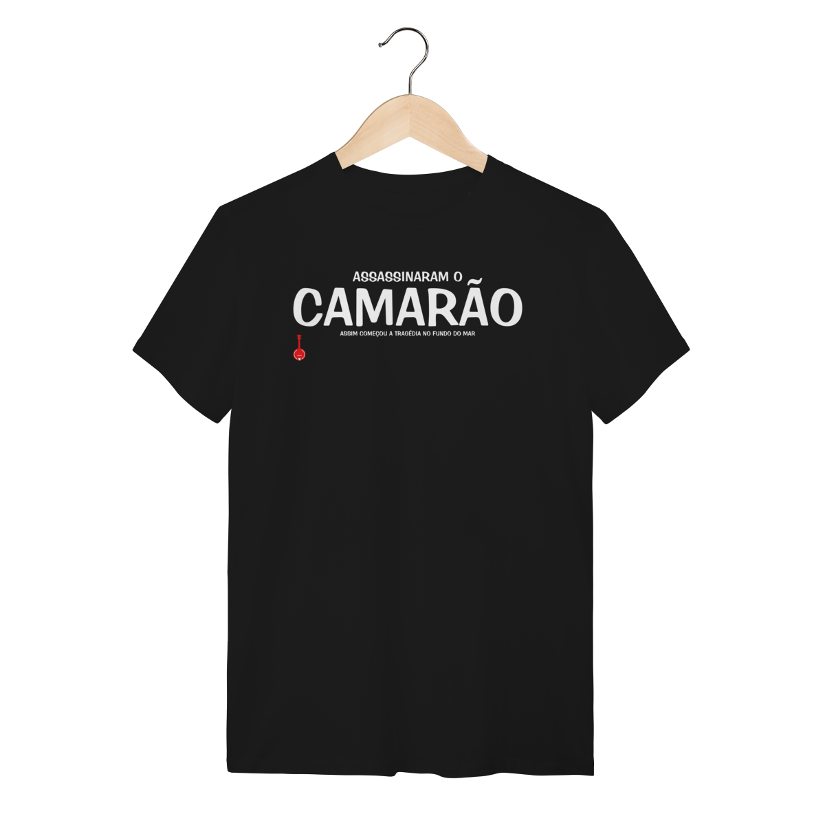Nome do produto: Camiseta Assassinaram o Camarão