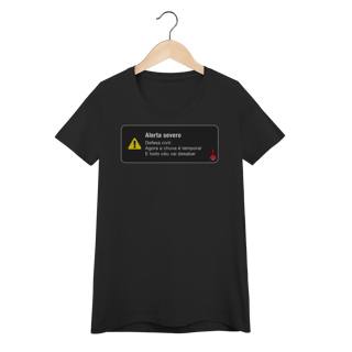 Camiseta Feminina Baby Look Defesa Civil - Temporal