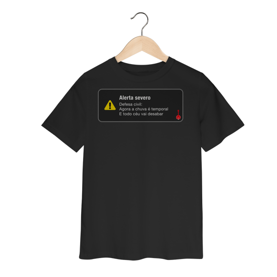 Camiseta Infantil Defesa Civil - Temporal