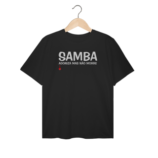 Nome do produto Camiseta Plus Size Samba - Agoniza Mas Não Morre