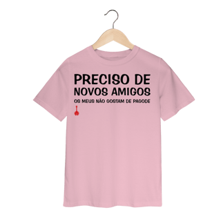 Nome do produto Camiseta Infantil Meus Amigos Não Gostam de Pagode