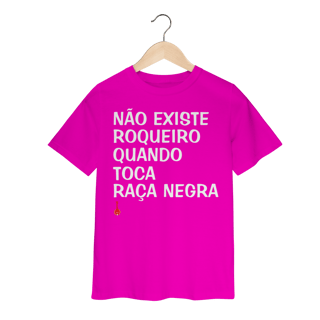Nome do produto Camiseta Infantil Não Existe Roqueiro Quando Toca Raça Negra