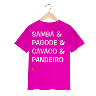 Nome do produto Camiseta Infantil Samba e Pagode e Cavaco e Pandeiro