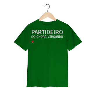 Nome do produto Camiseta Infantil Partideiro Só Chora Versando