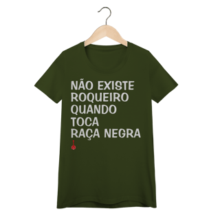 Nome do produto Baby Look Não Existe Roqueiro Quando Toca Raça Negra