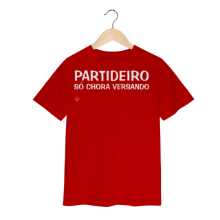 Nome do produto Camiseta Infantil Partideiro Só Chora Versando