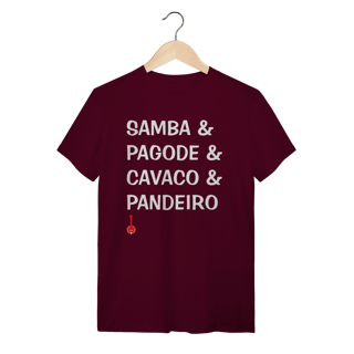 Nome do produto Camiseta Samba e Pagode e Cavaco e Pandeiro