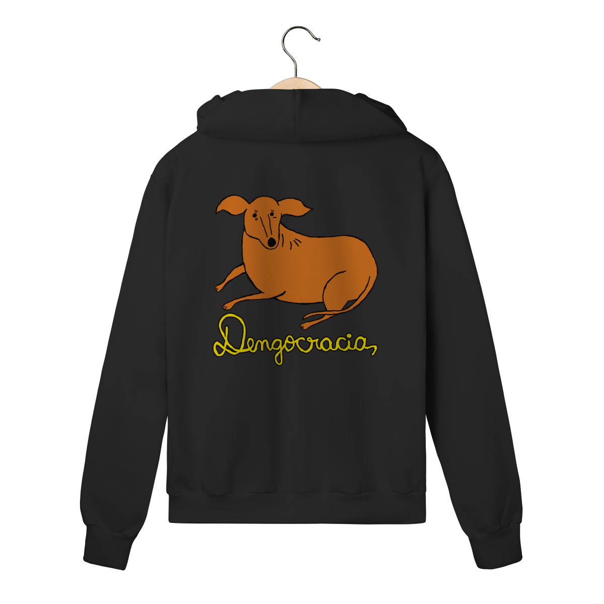 Nome do produto: Moletom com Zíper Dengocracia