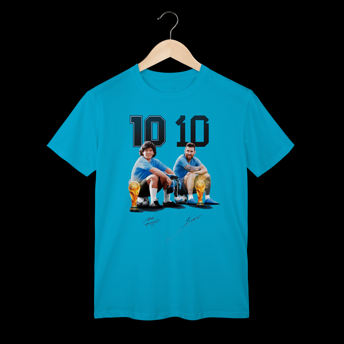 Diego Maradona e Lionel Messi | Algodão Classic