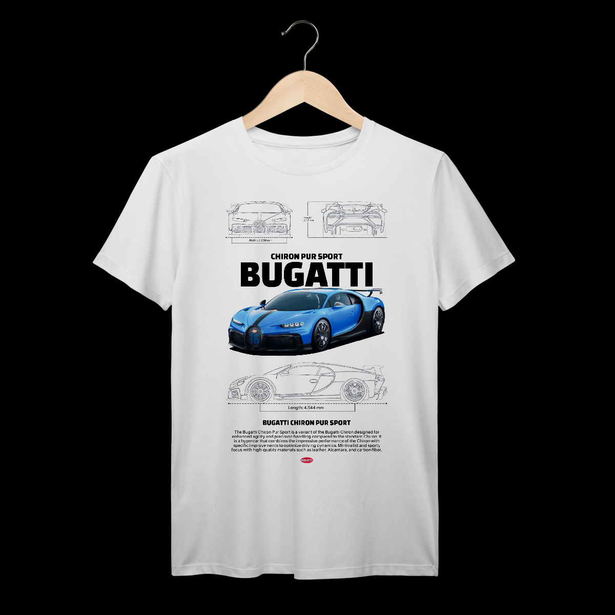 Nome do produto: Bugatti Chiron | Algodão Prime