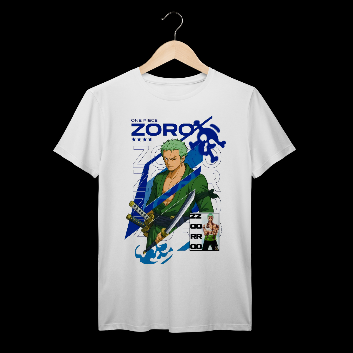 One Piece | Roronoa Zoro | Algodão Prime