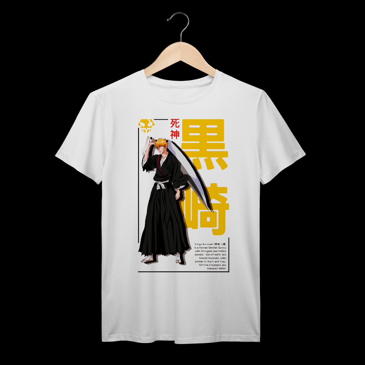 Nome do produto: Bleach | Ichigo Kurosaki | Algodão Prime