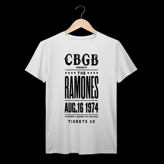 Ramones CBGB | Algodão Prime