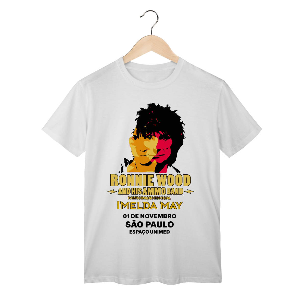 Nome do produto: Ronnie Wood Ao Vivo SP´26 | Algodão Classic