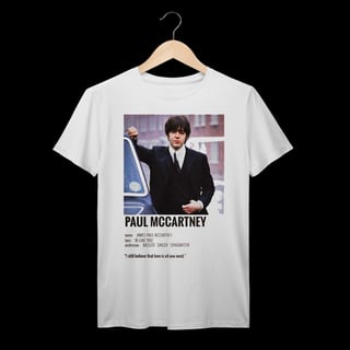 Nome do produto Paul McCartney | Algodão Prime