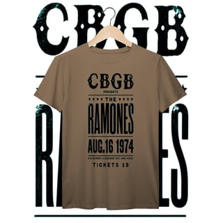 Nome do produto Ramones CBGB | Algodão Prime