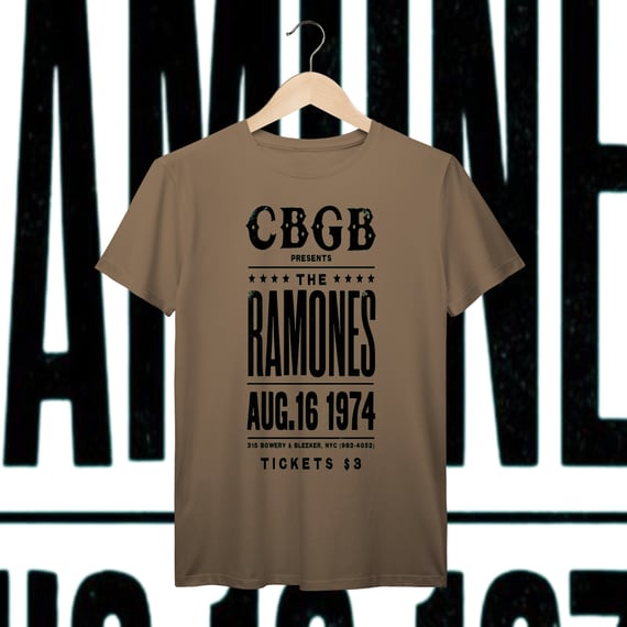 Ramones CBGB | Algodão Prime