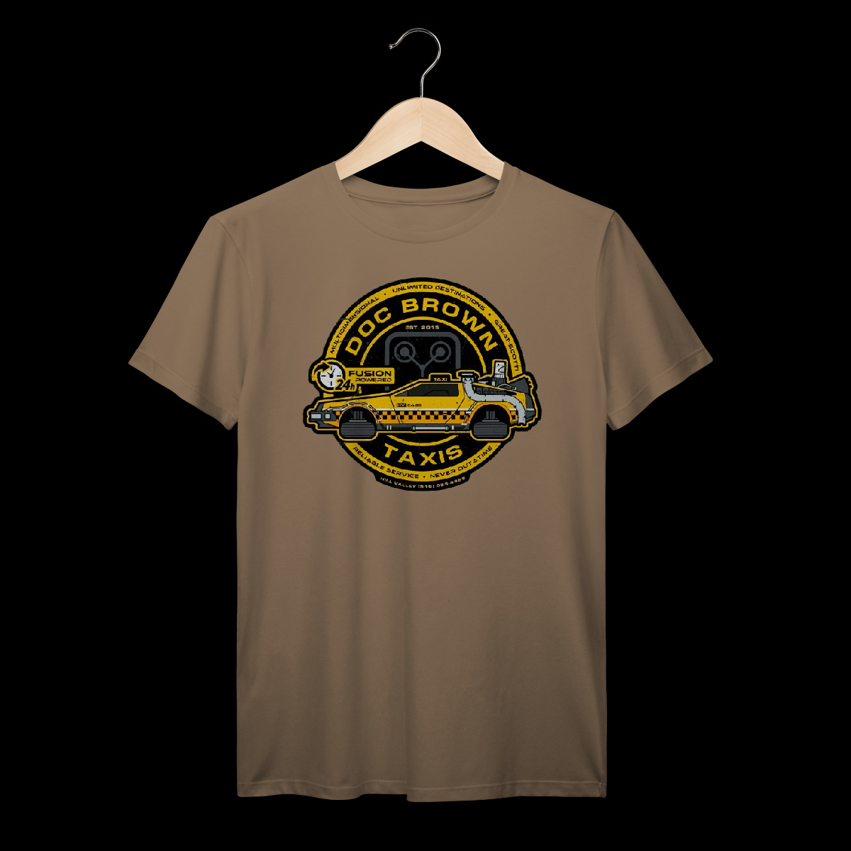 Nome do produto: Back To The Future | Doc Brown Taxis | Algodão Prime