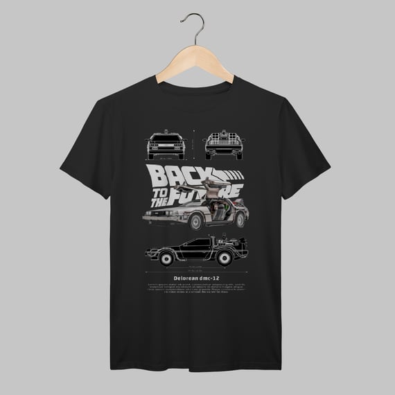 Back To The Future | Delorean | Algodão Prime