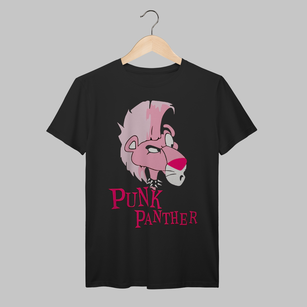 Nome do produto:  Pantera Cor-de-Rosa | Punk | Algodão Prime