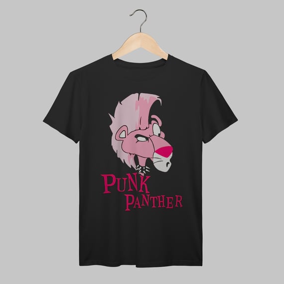  Pantera Cor-de-Rosa | Punk | Algodão Prime