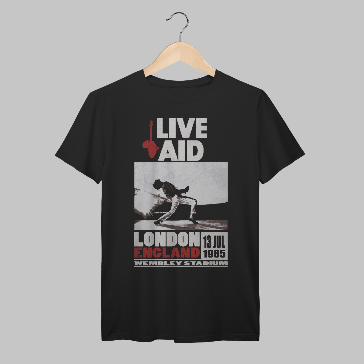 Nome do produto: Queen | Freddy Mercury Live Aid | Algodão Prime