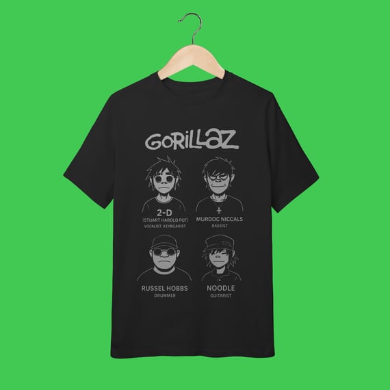 Gorillaz | 10 a 14 anos | Algodão Quality