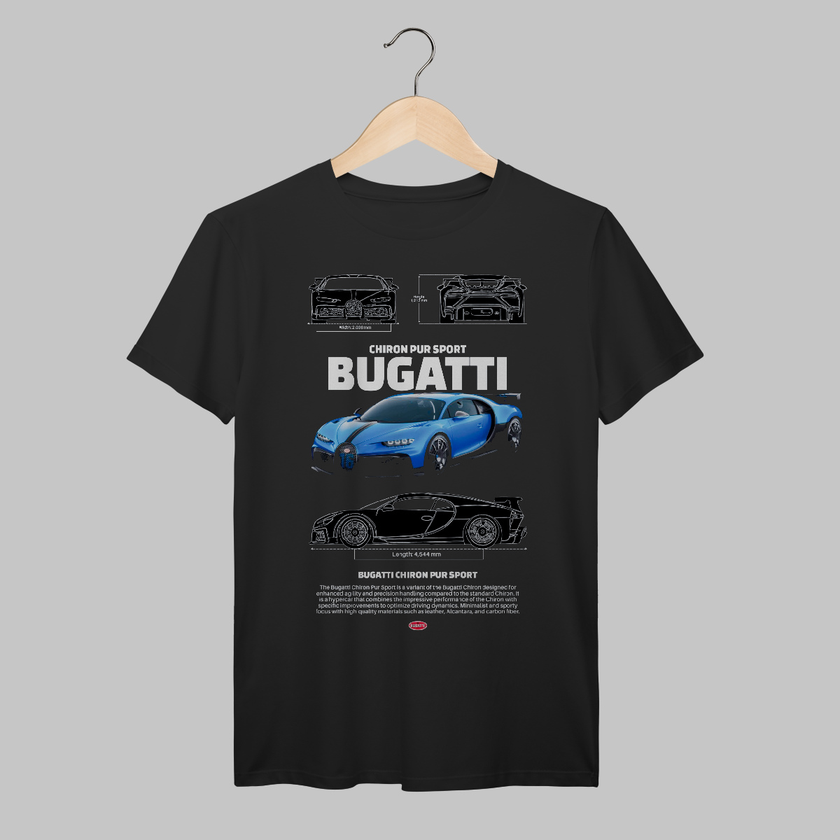 Nome do produto: Bugatti Chiron | Algodão Prime