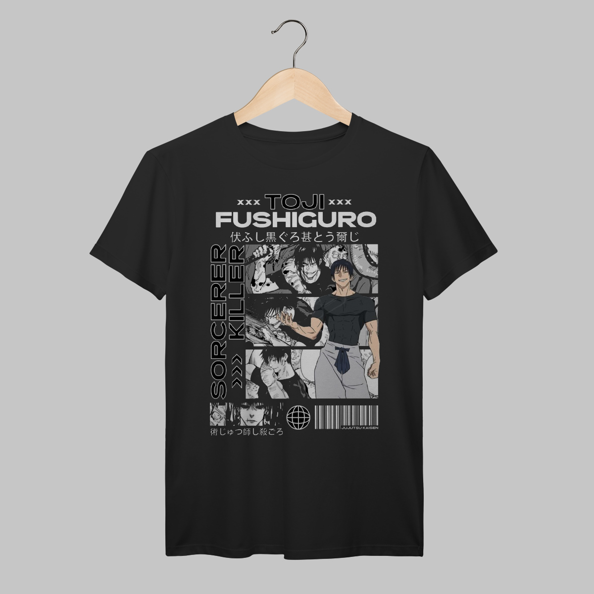 Nome do produto: Jujutsu Kaisen | Toji Fushiguro | Algodão Prime