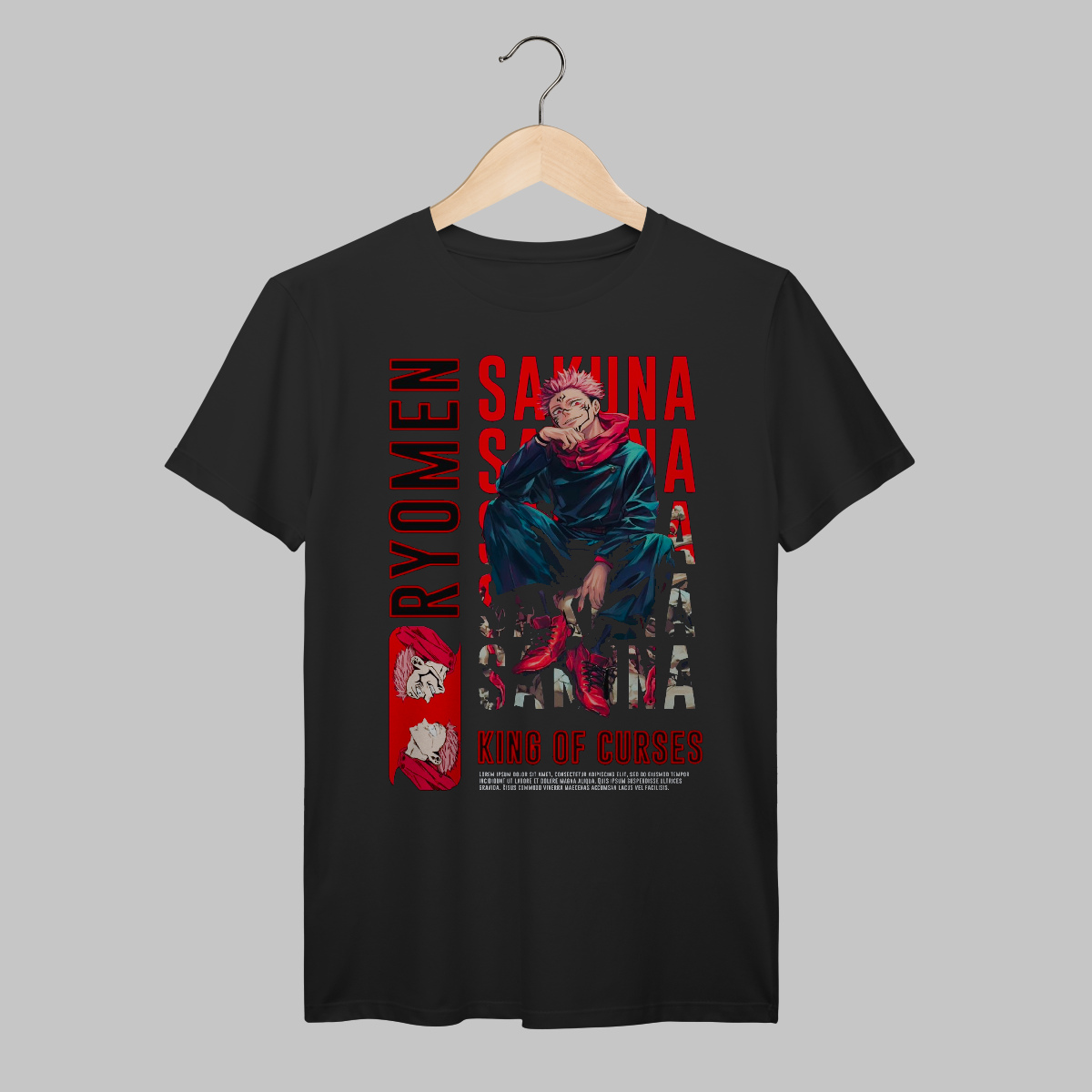 Nome do produto: Jujutsu Kaisen | Ryomen Sukuna | Algodão Prime