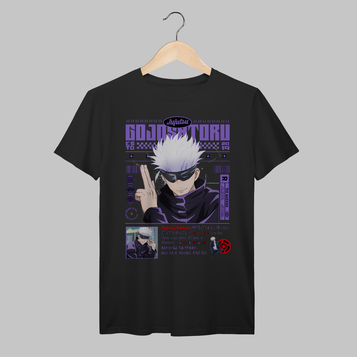 Nome do produto: Jujutsu Kaisen | Gojo Satoru | Algodão Prime