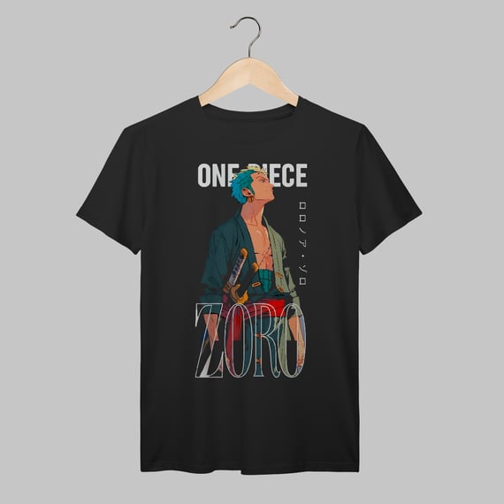 One Piece | Roronoa Zoro | Algodão Prime