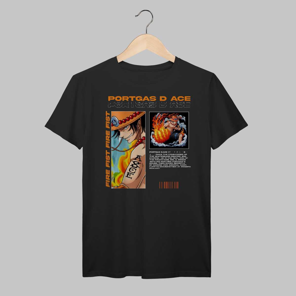 Nome do produto: One Piece | Portgas | Algodão Prime